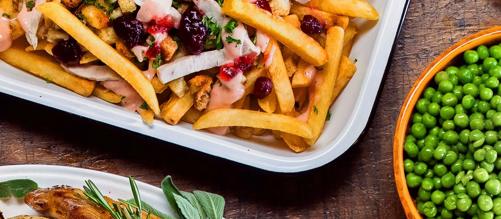 Leftover Turkey Superfries® With Stuffing And Cranberry